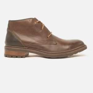 JOSEF Seibel Boots 2-Toned Brown Full Grain Leather Uppers Men's Chukka 8